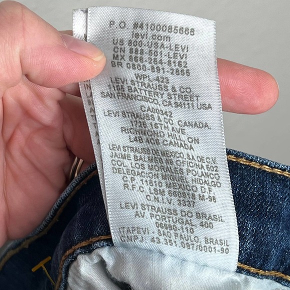 Levi's 515 PLUS SIZE Bootcut Studded Flap Pockets Jeans Medium Wash 14 - Picture 8 of 8